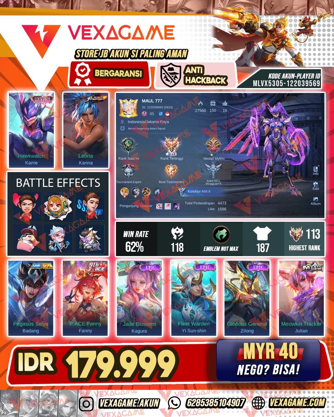 Karrie Luckybox Ex Immortal