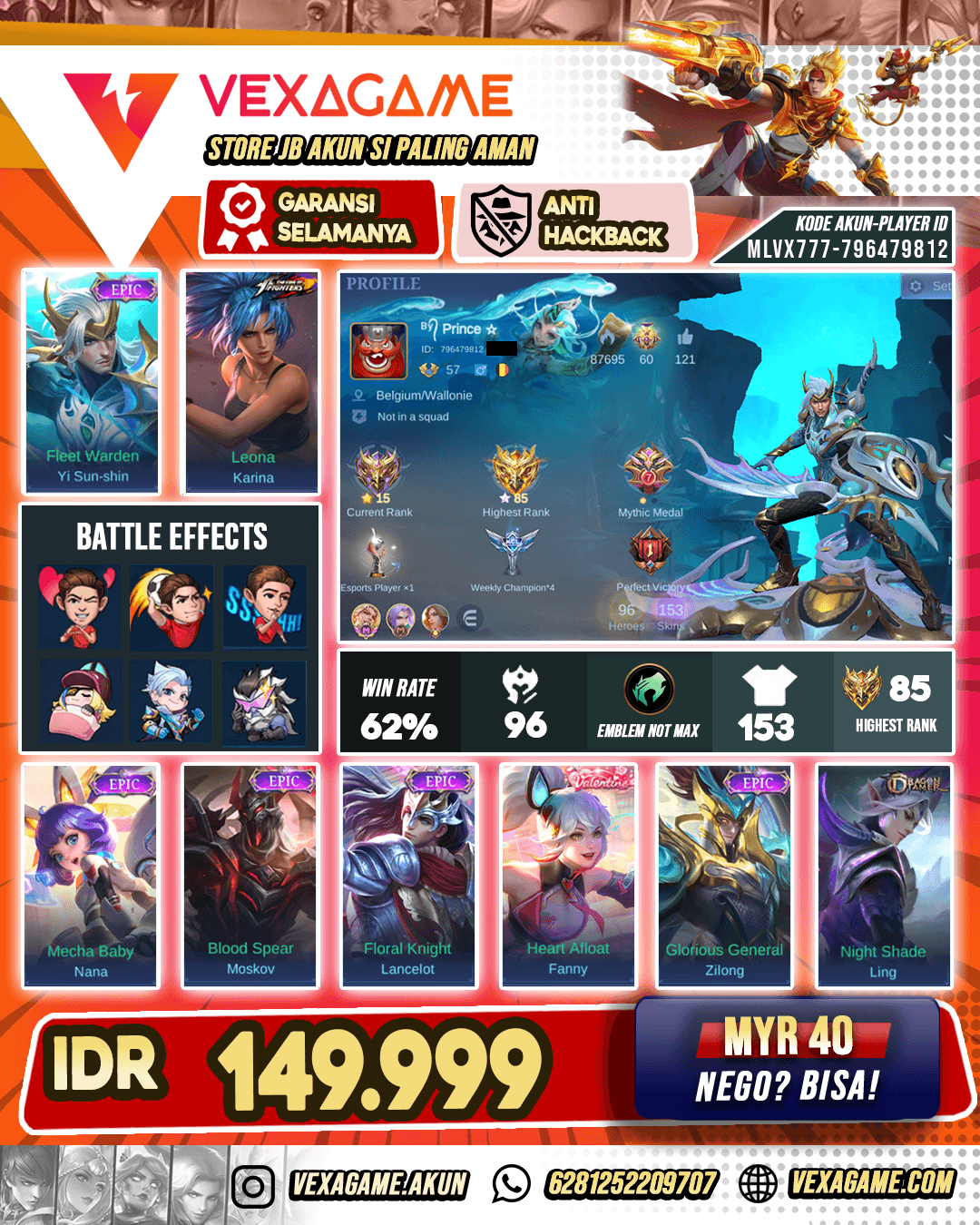 Yi Shun Shin Epic Murah