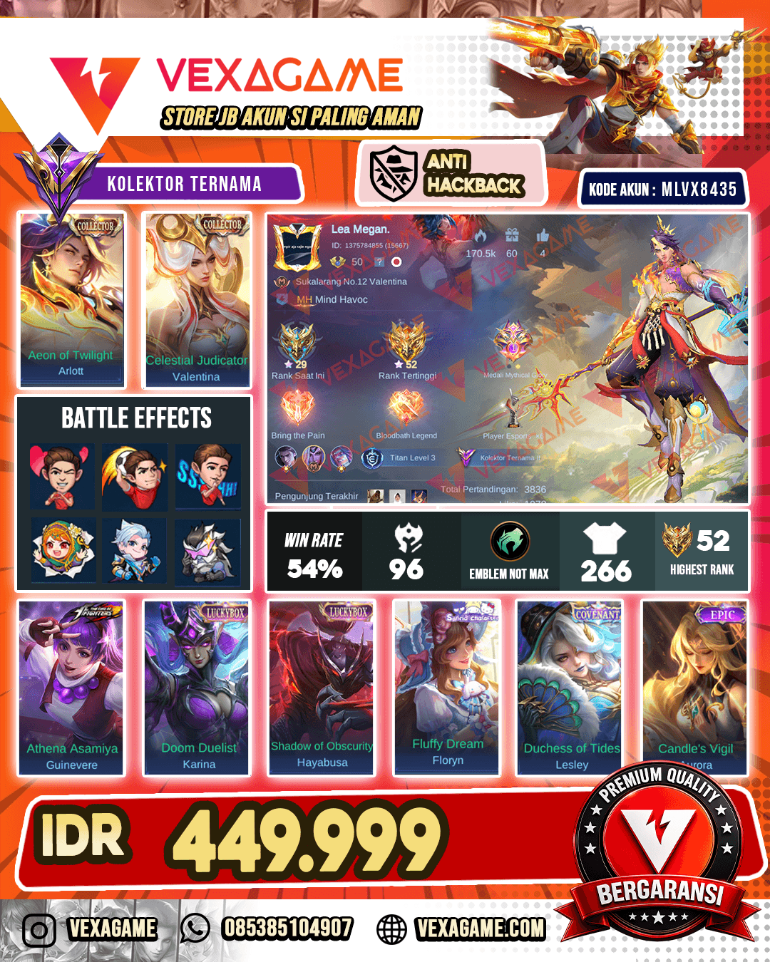 Valentina Collector X Arlot Collector | Guinvere KOF