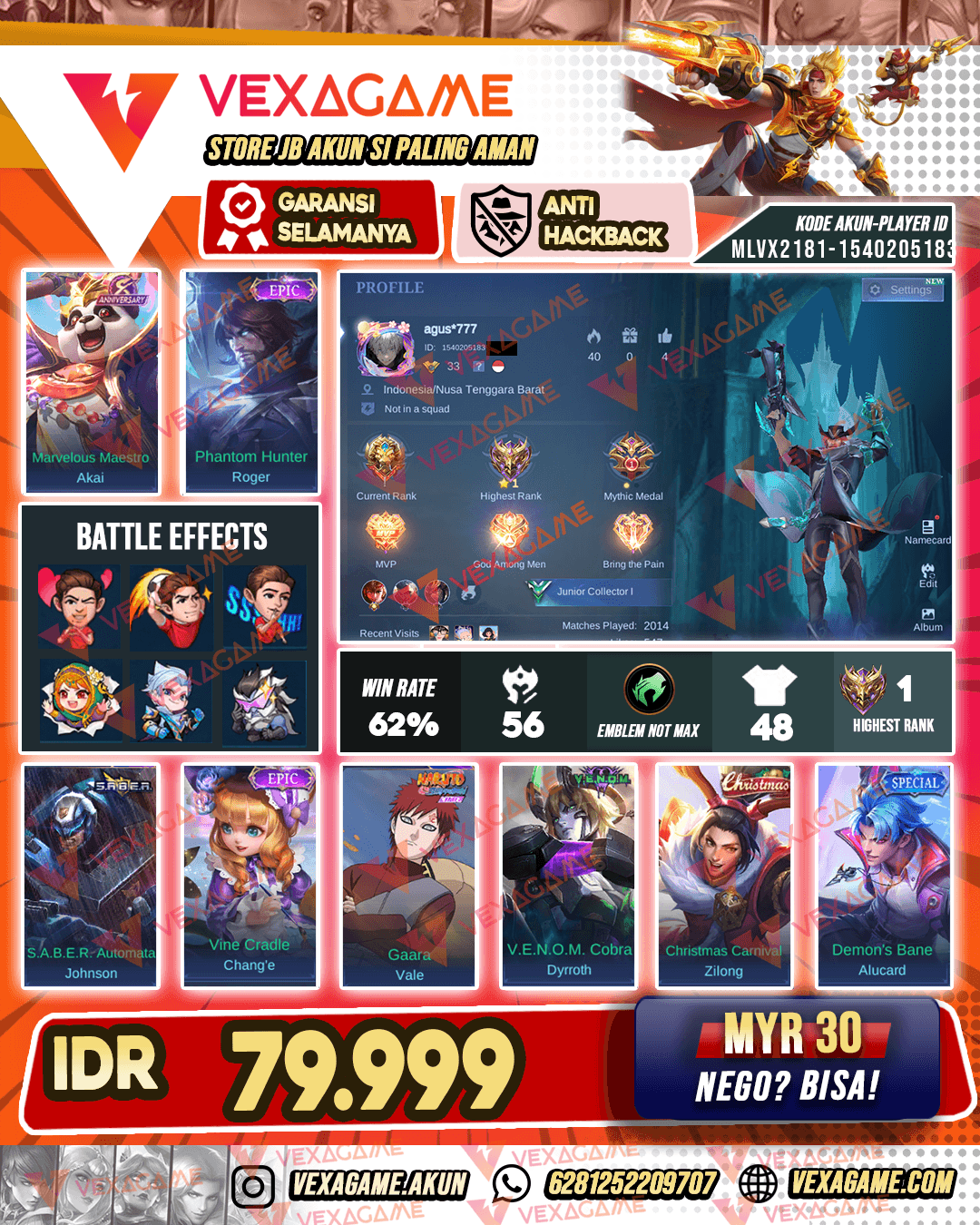 Roger Epic Murah