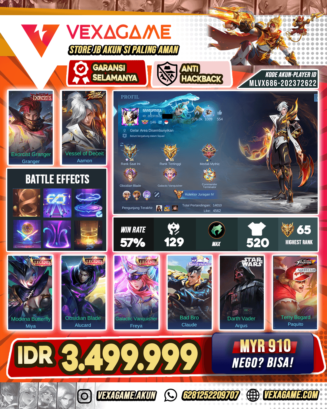 Akun Sultan | Full Zodiac | Full Sparkle | Tas - Tas ON