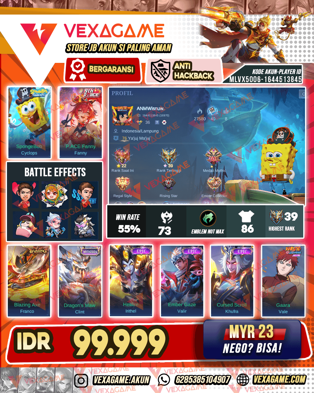 Cyclops Spongebob X Fanny P ACE