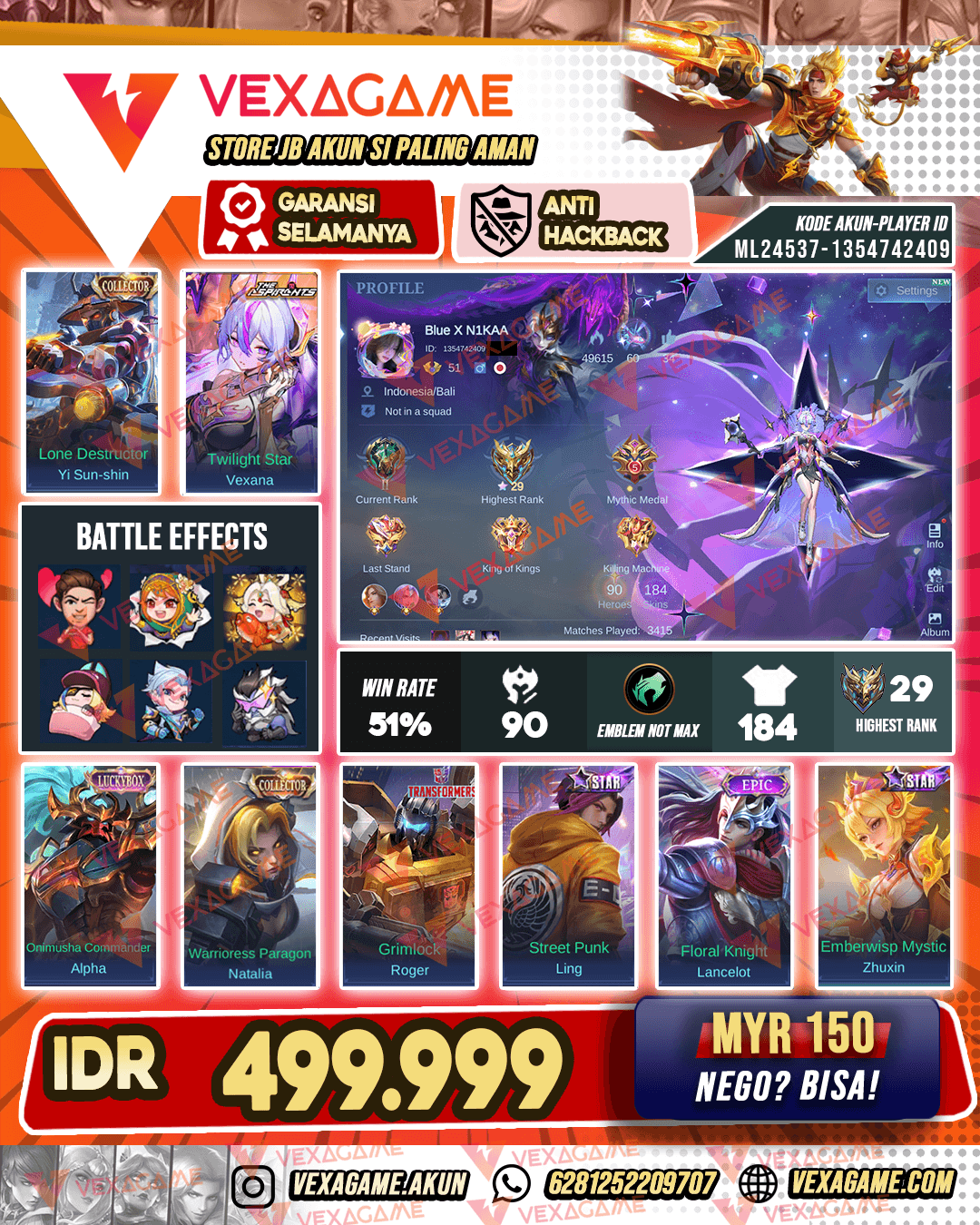 Yi Shun Shin CC | Vexana Asphirant
