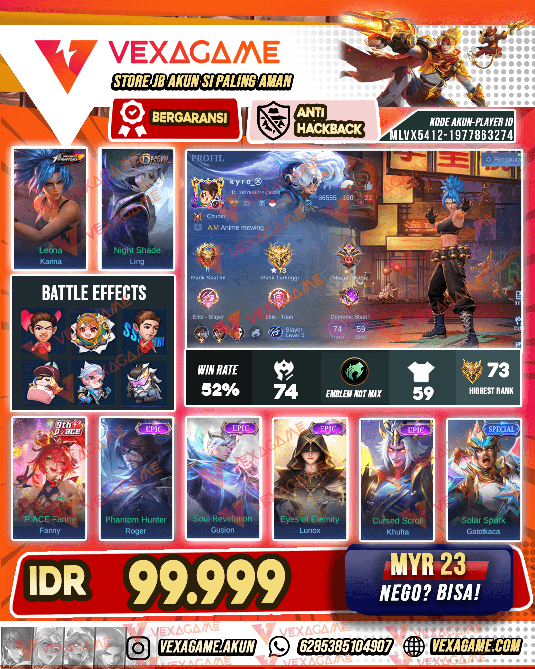 Karina KOF X Ling Dragon Tamer