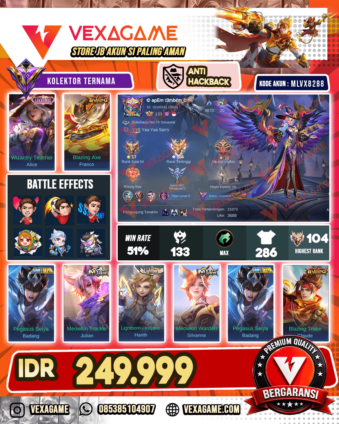 Alice Luckybox | Franco Blazing | Ex Immortal