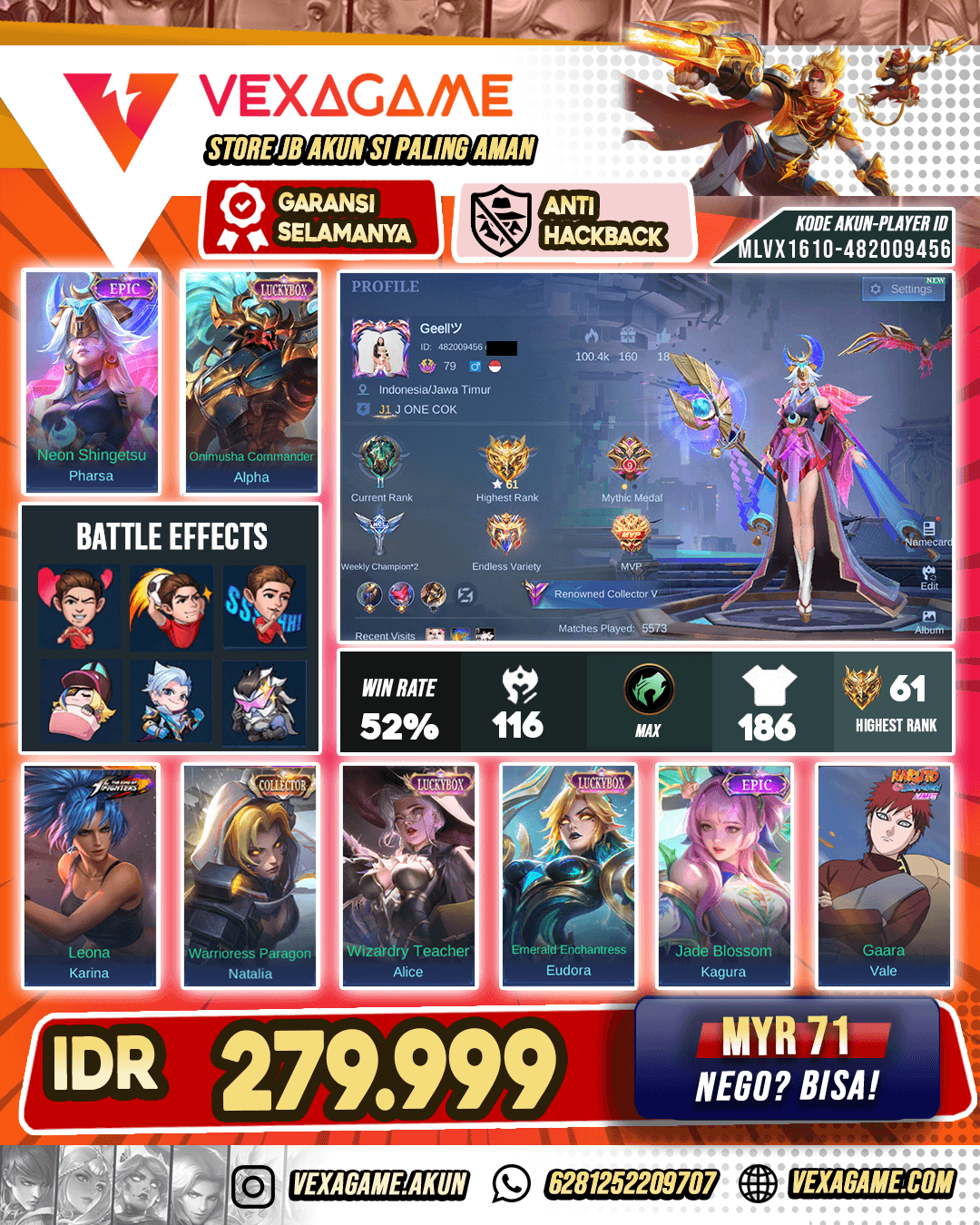 Pharsa Epic X Badang Saint Seiye
