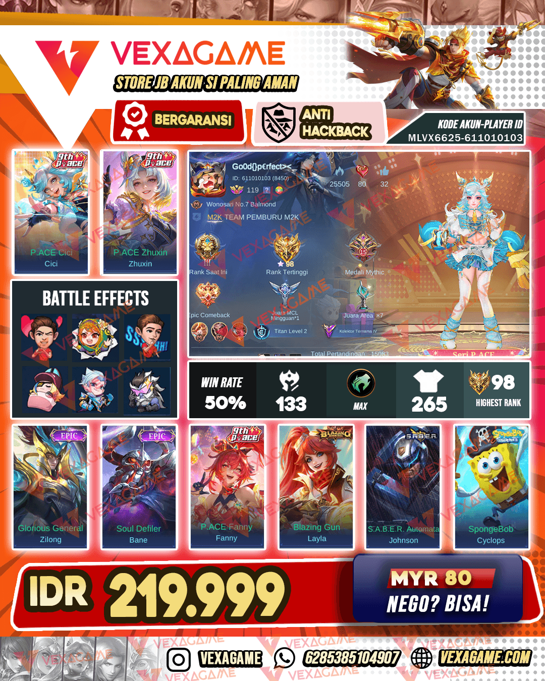 Cici P Ace | Zhuxin P Ace | Emblem + Hero MAX