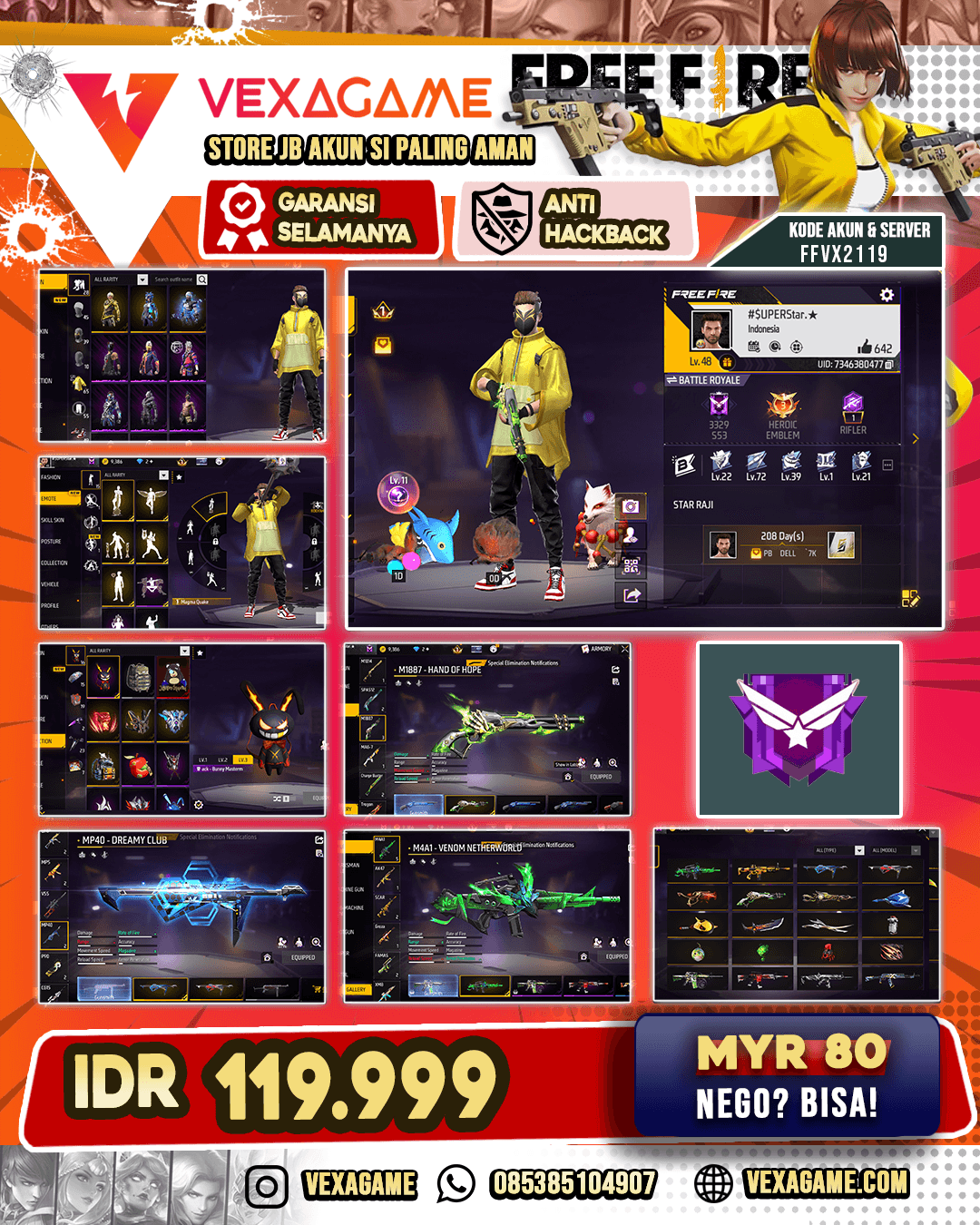 SG Lumut | Vault 60++ |  Katana On | Backpack Bunny