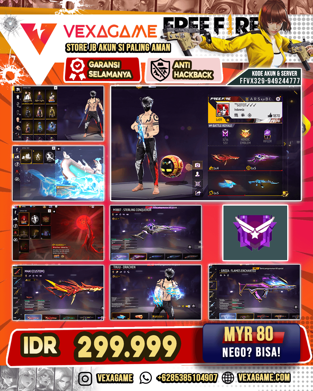 3 EVOX MAX 1 | Vault 200++ | Final Shoot ON | Animasi Lobby ON