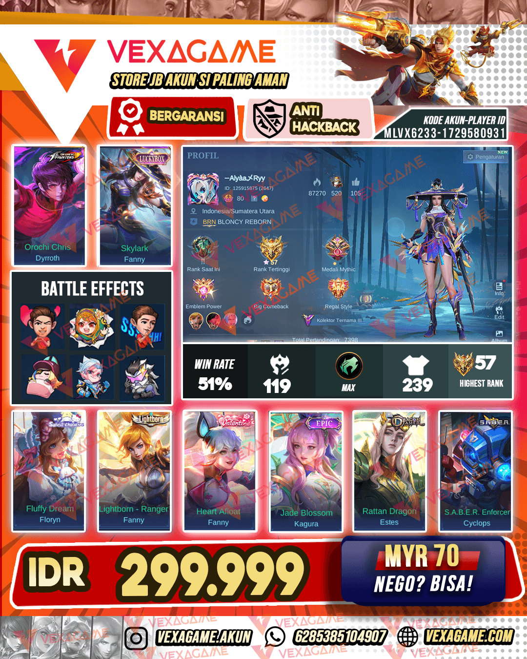 Fanny Luckybox | Dyroth KOF | Emblem MAX