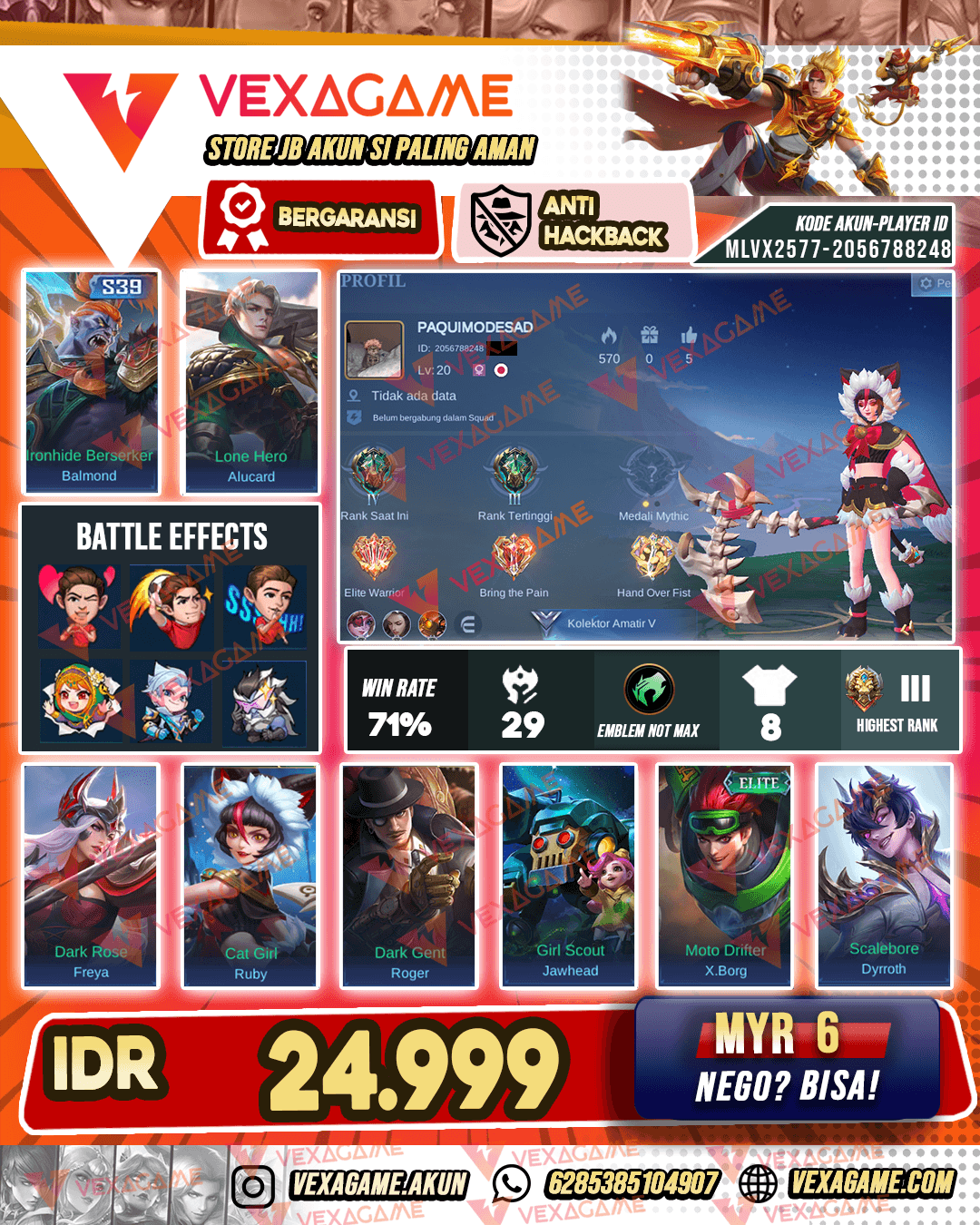 Akun murah