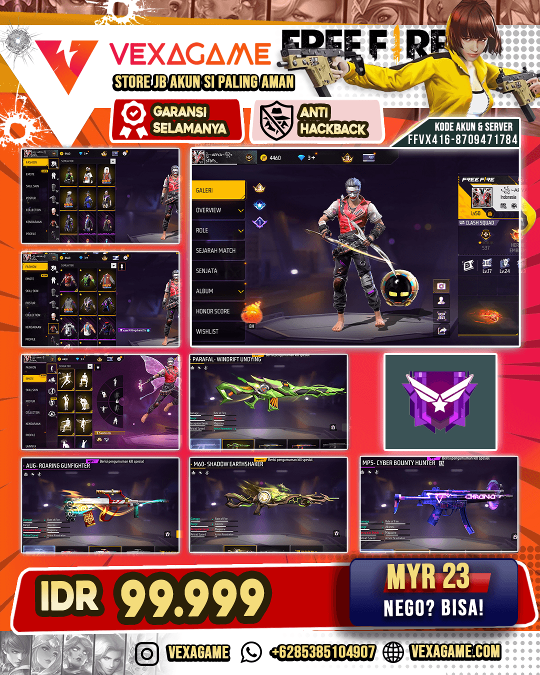 Backpack Bubble Trouble | Parafal Windrift Undying | AUG Roaring Gunfighter | MP5 Cyber Bounty Hunter