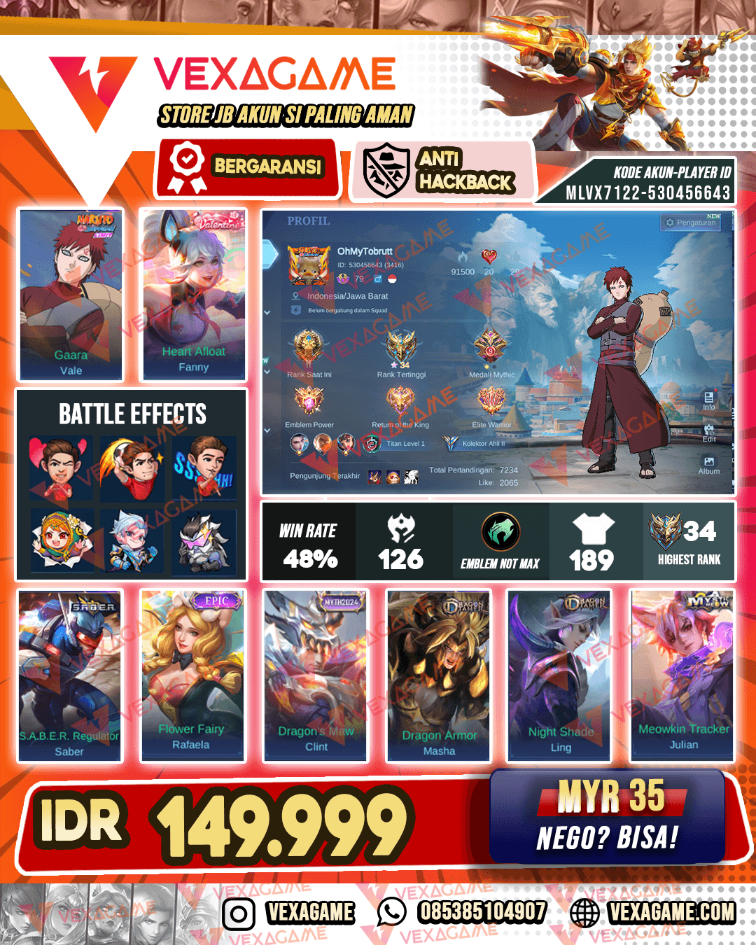 Vale Gaara X Fanny Valentine