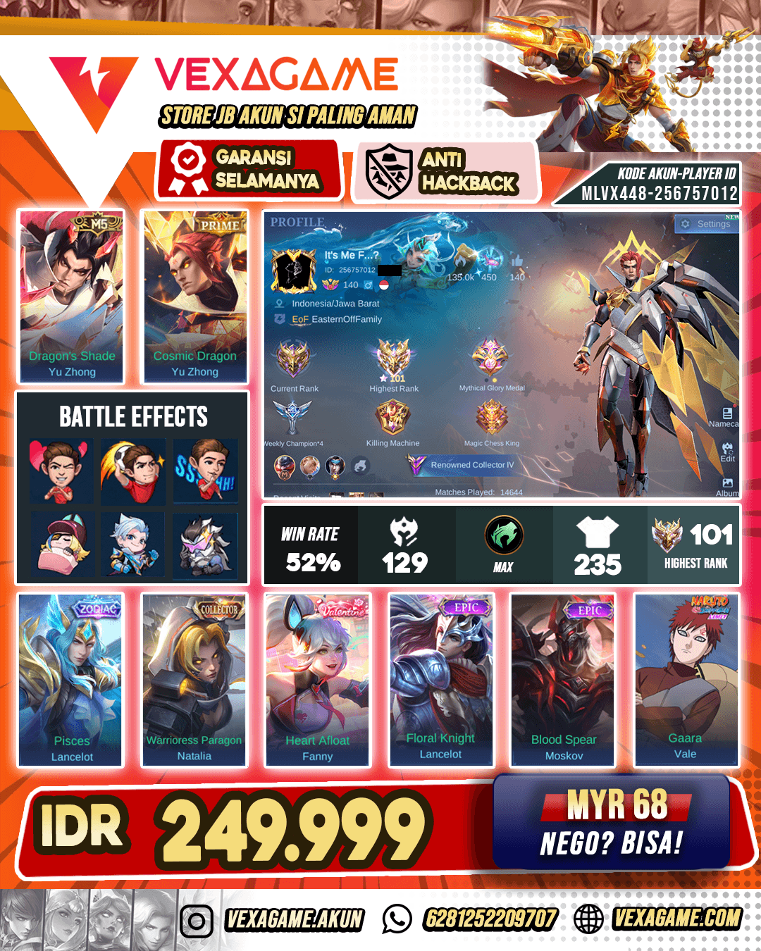 Yu Zhong Prime Murah