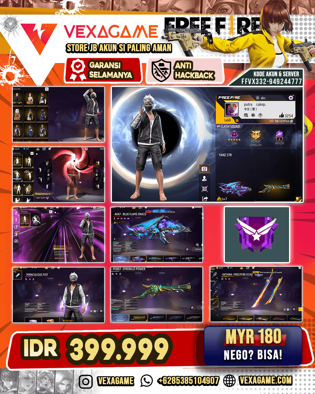 1 EVO MAX | SG Trompet | Animasi Lobby JJK | Vault 400 ++