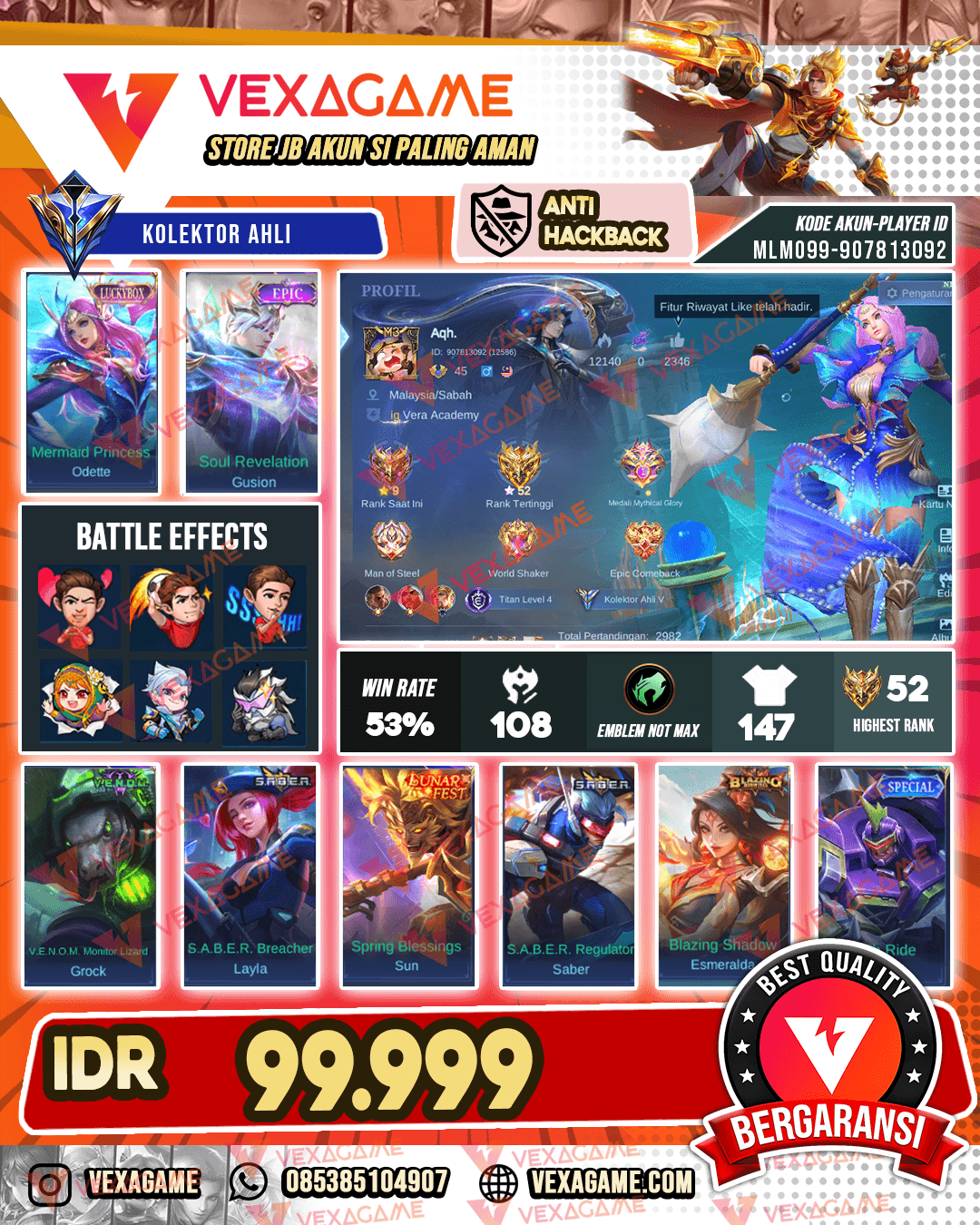 Odete Luckybox | Gusion Epic