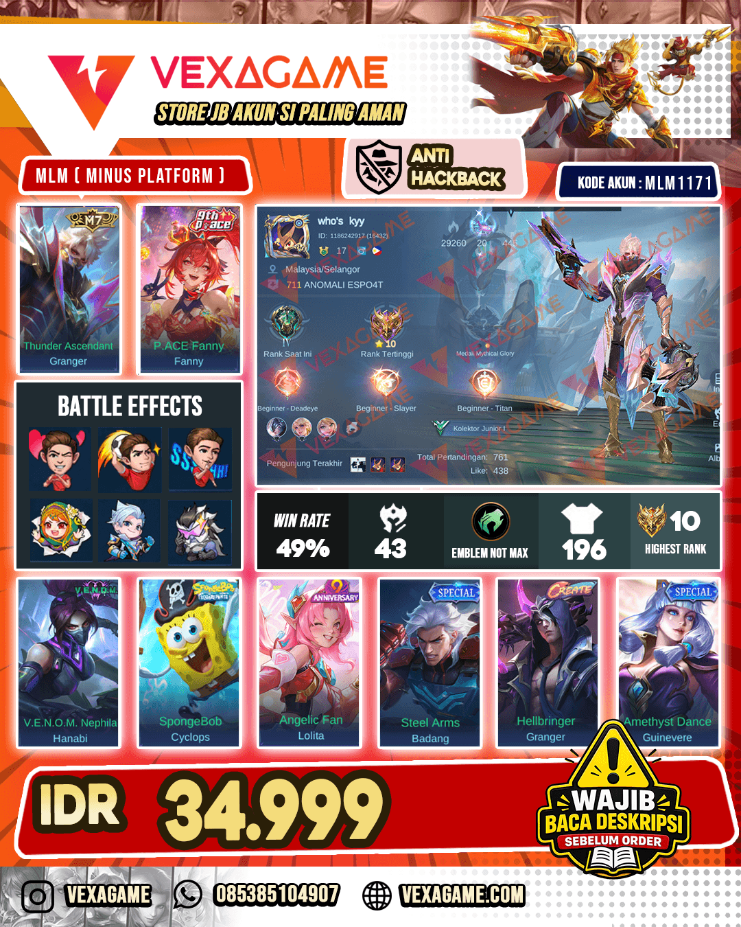 Akun Murah Harga Pelajar