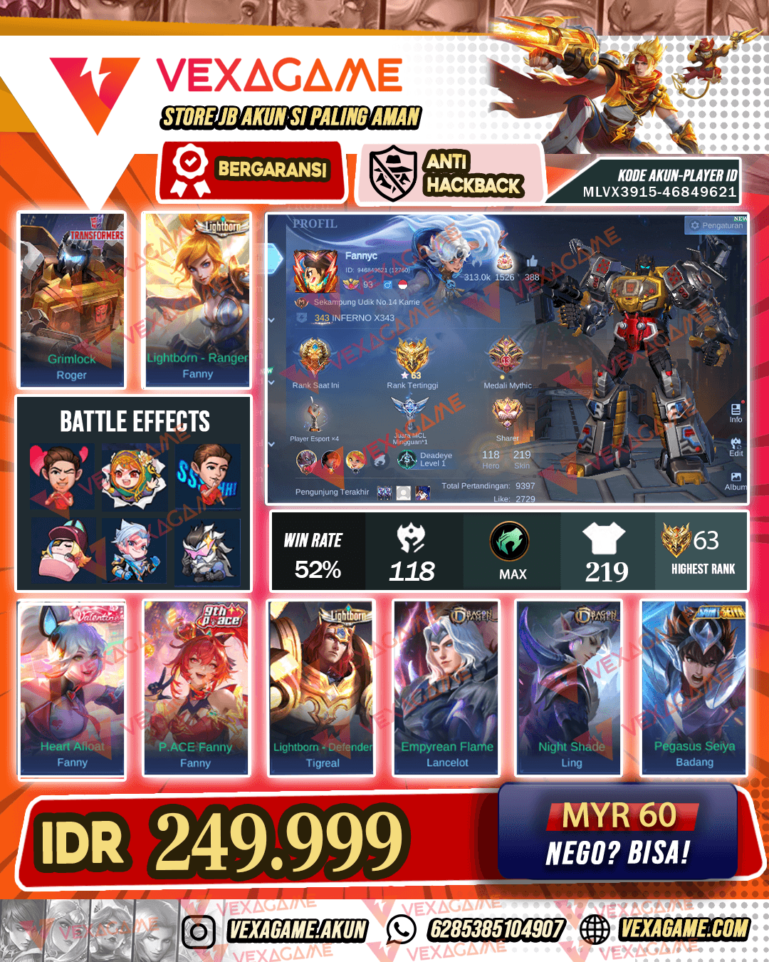 Fanny Valentine X LightBorn X P ace | Roger Transformers
