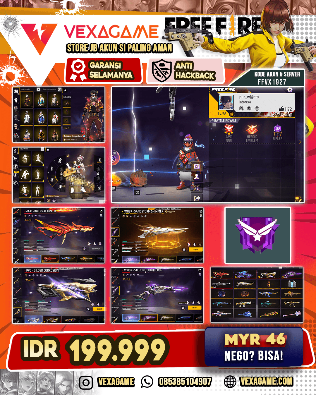 Treasure Ravager Bundle | 5 EVO | SG Gurun | Vault 100+