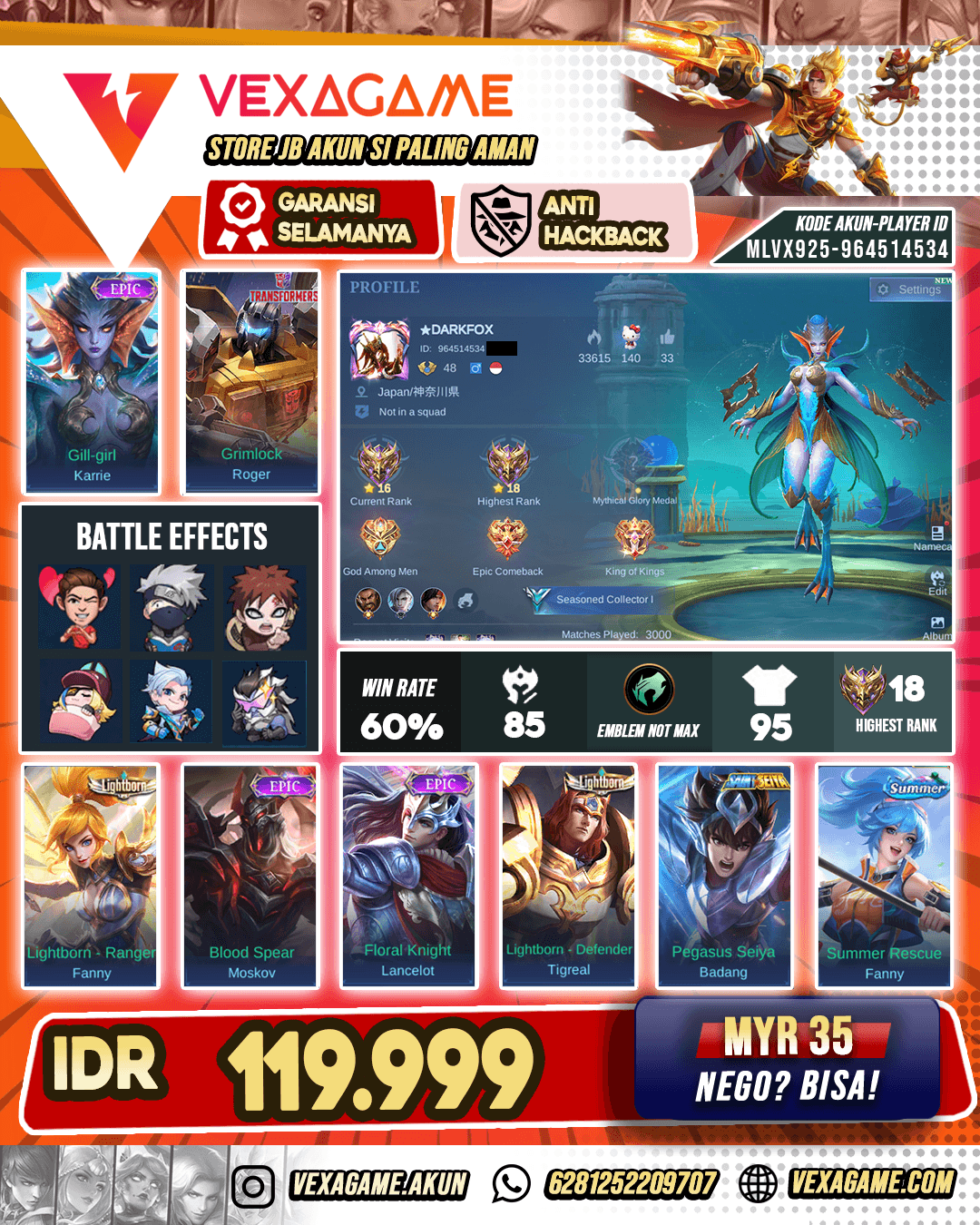 Karrie Epic Murah