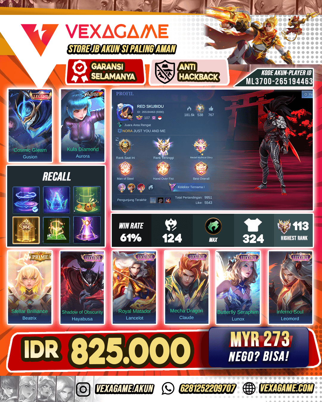 Hayabusa Luckybox Ft Gusion Legend