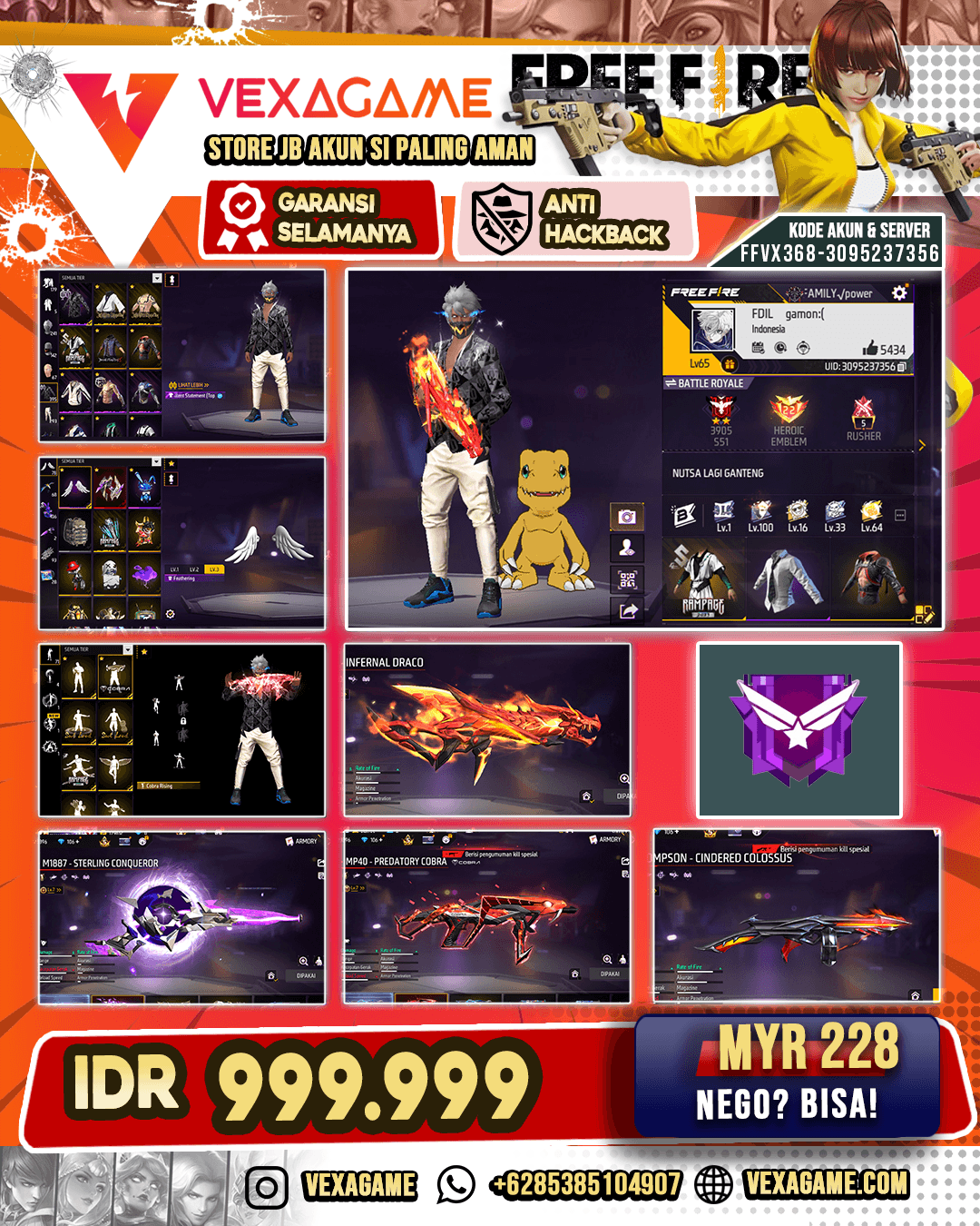 6 EVO 3 MAX 1 OTW MAX | SG 5 RASA | VAULT OTW 400 | 3 ANIMASI LOBBY