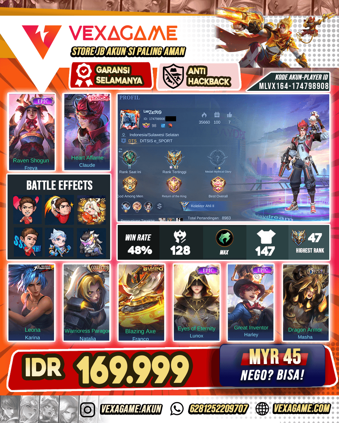 Claude Valentine Murah