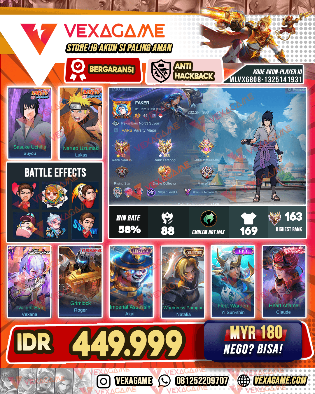 Suyou Sasuke | Lukas Naruto | Vexana Aspirants