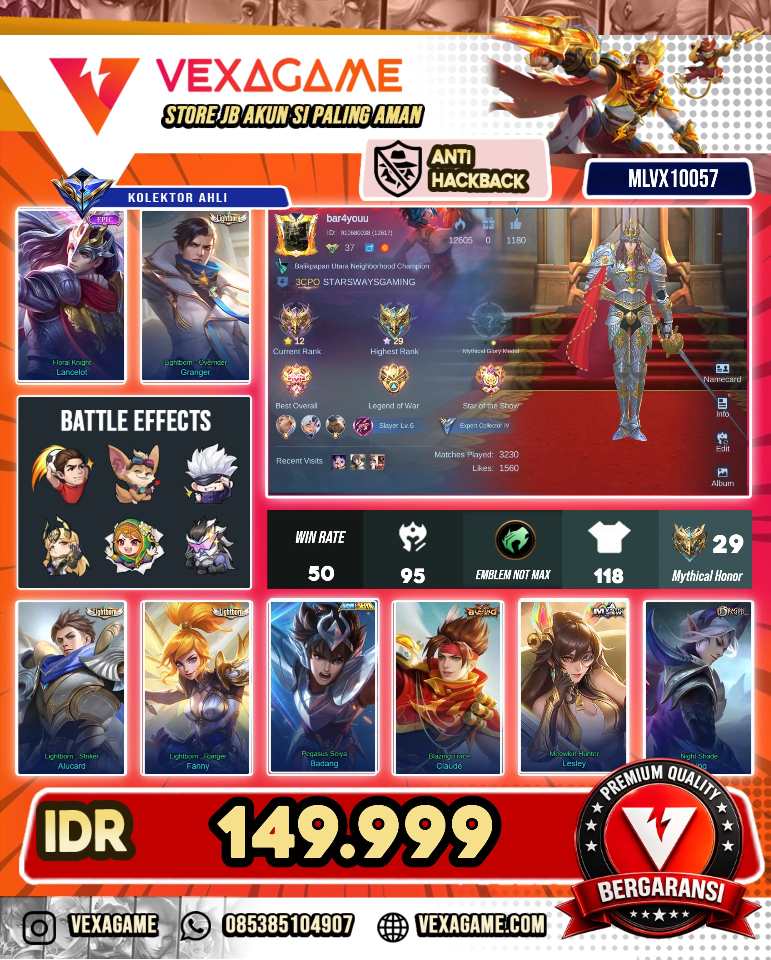 Lancelot Epic | Granger Lightborn
