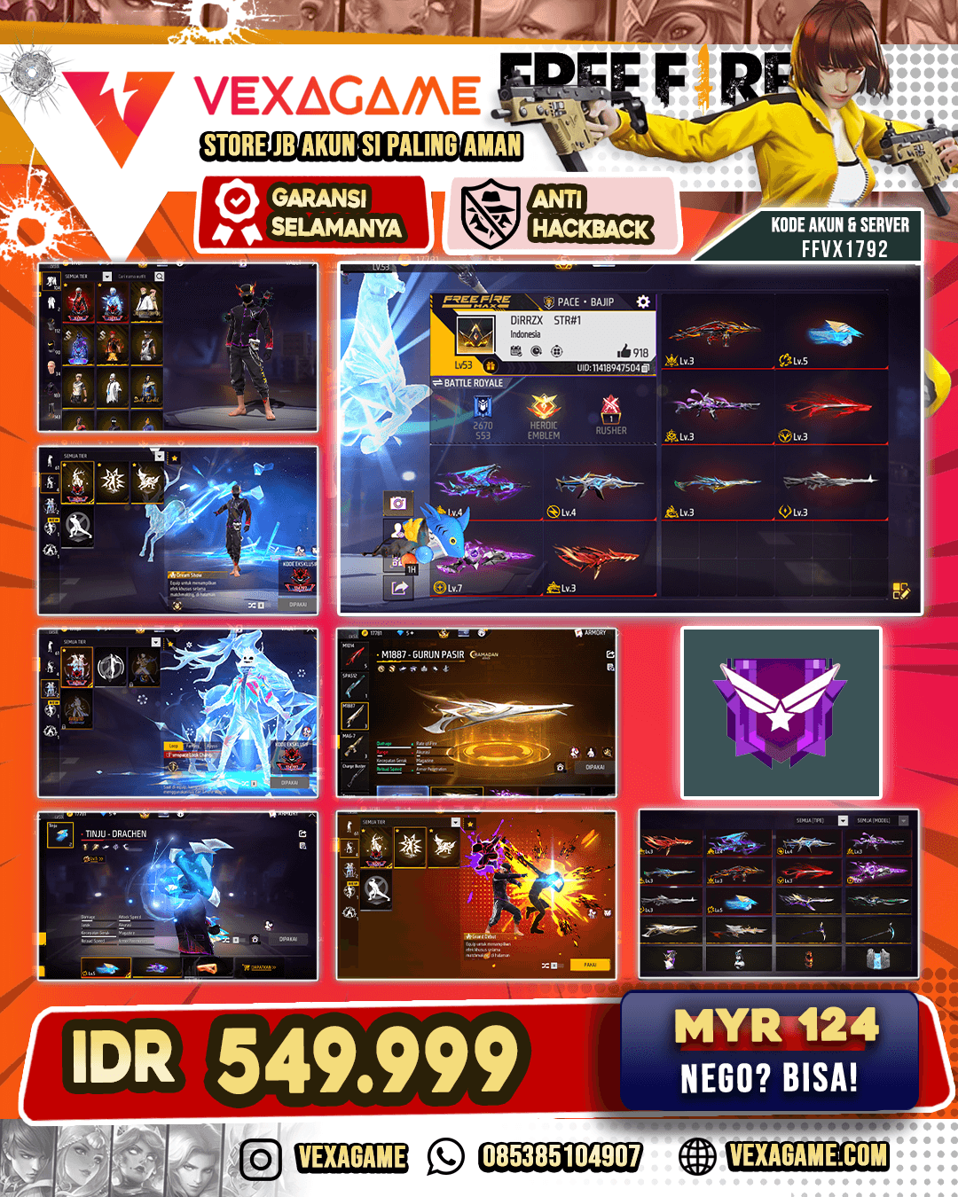 10 EVO 2 MAX | Bundle Nightmare ON | Bundle Sukuna ON | Bundle Bunny ON |  Animasi Lobby ON | Look Changer ON