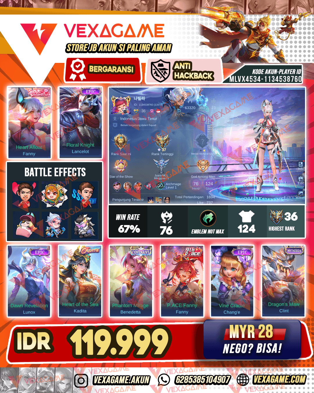Fanny Valentine | Lancelot Epic