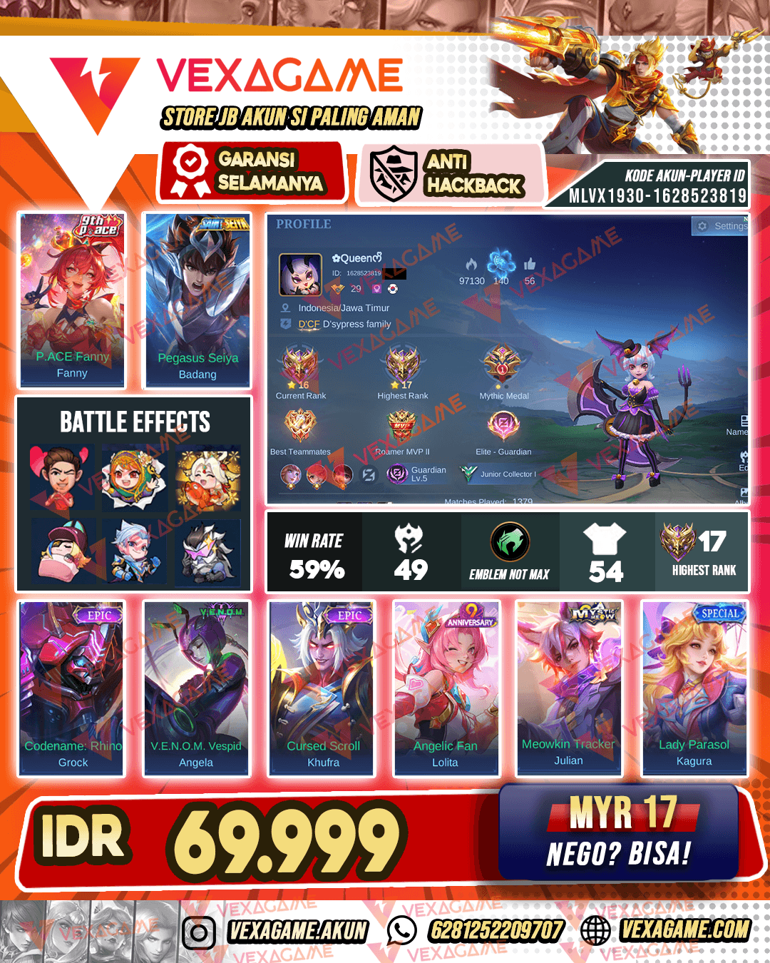 Fanny 9th X Badang Saint Seiya