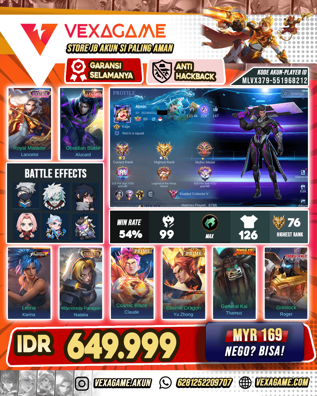 Alucard Legends Murah