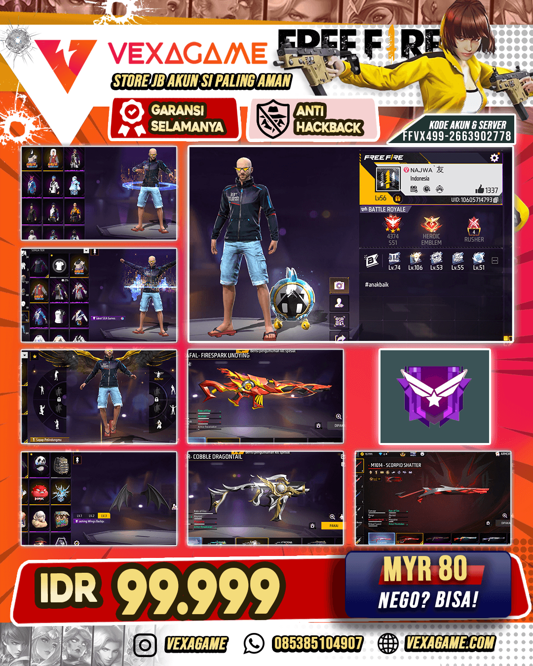 EVO SG PANJANG SCORPIO  | VAULT 92