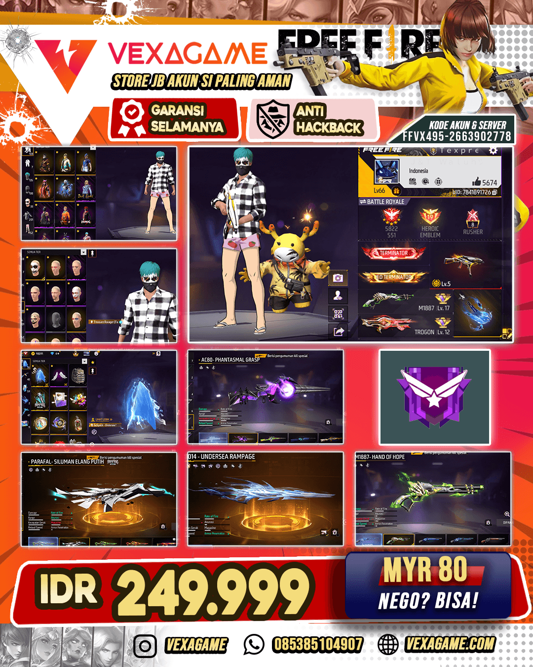 SG LUMUT | SG PANJANG UNDERSEA | Face Joker | VAULT 200+