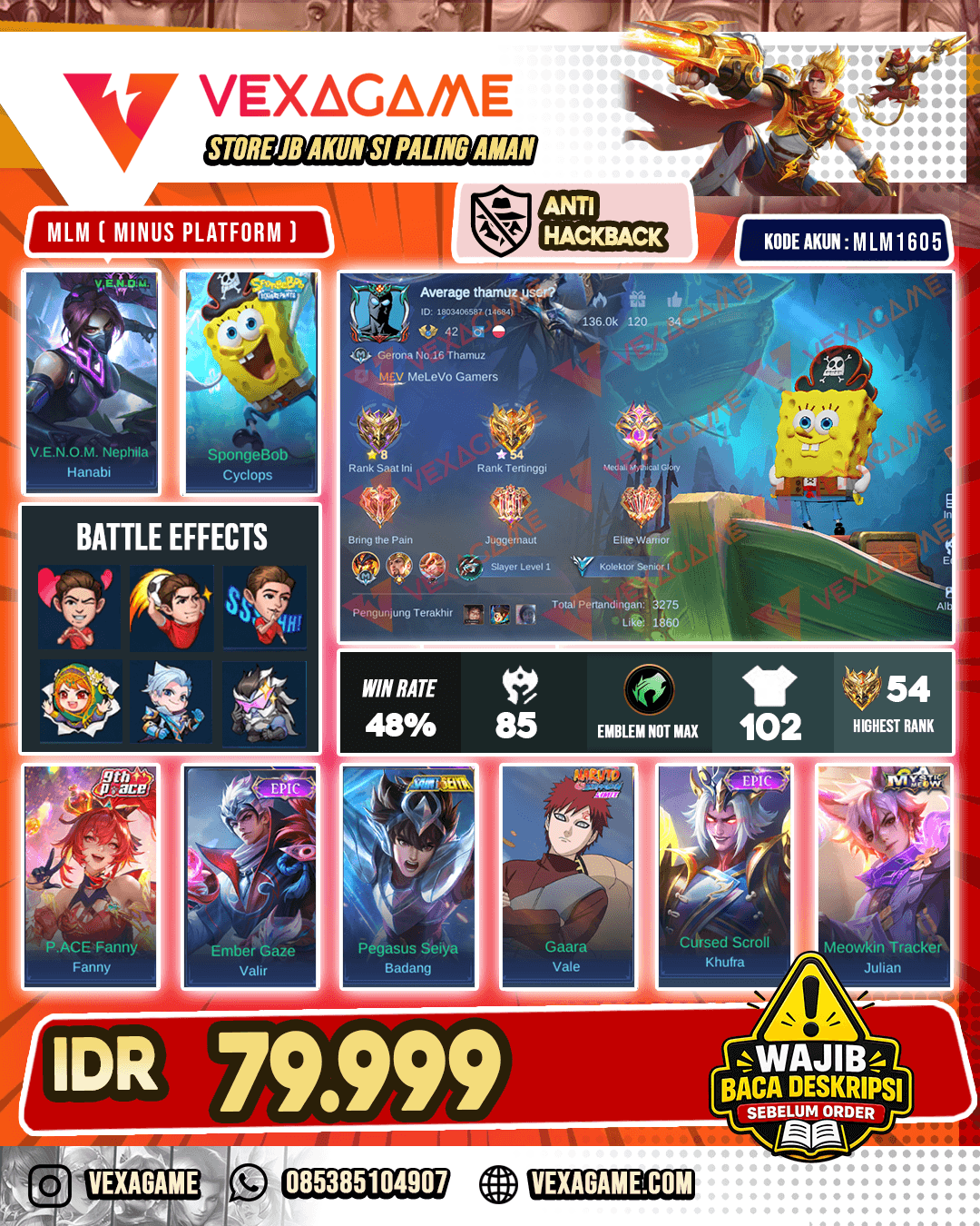 Cyclops Spongebob | Hanabi Venom