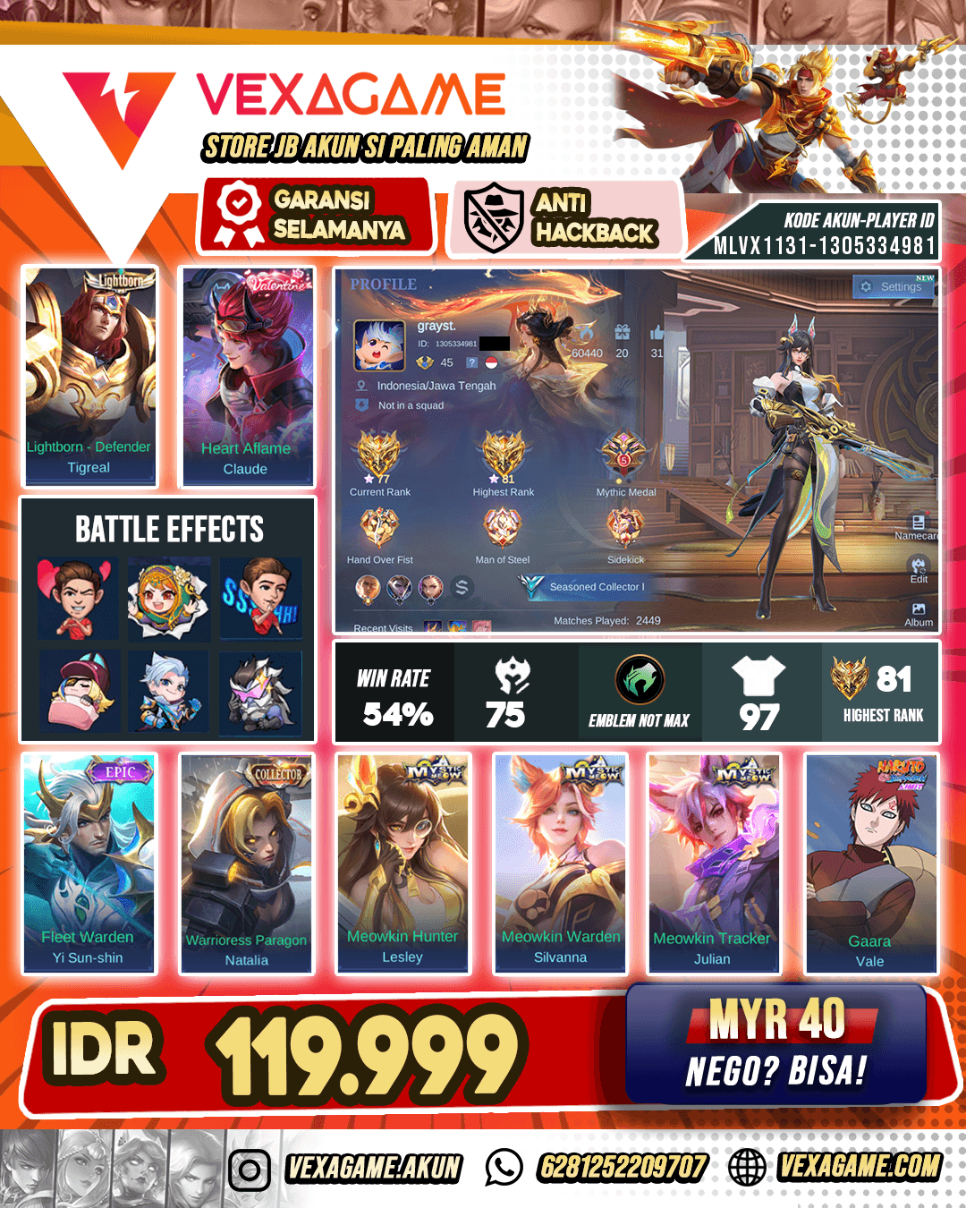 Lesley Mystic Meow | Ex Glory