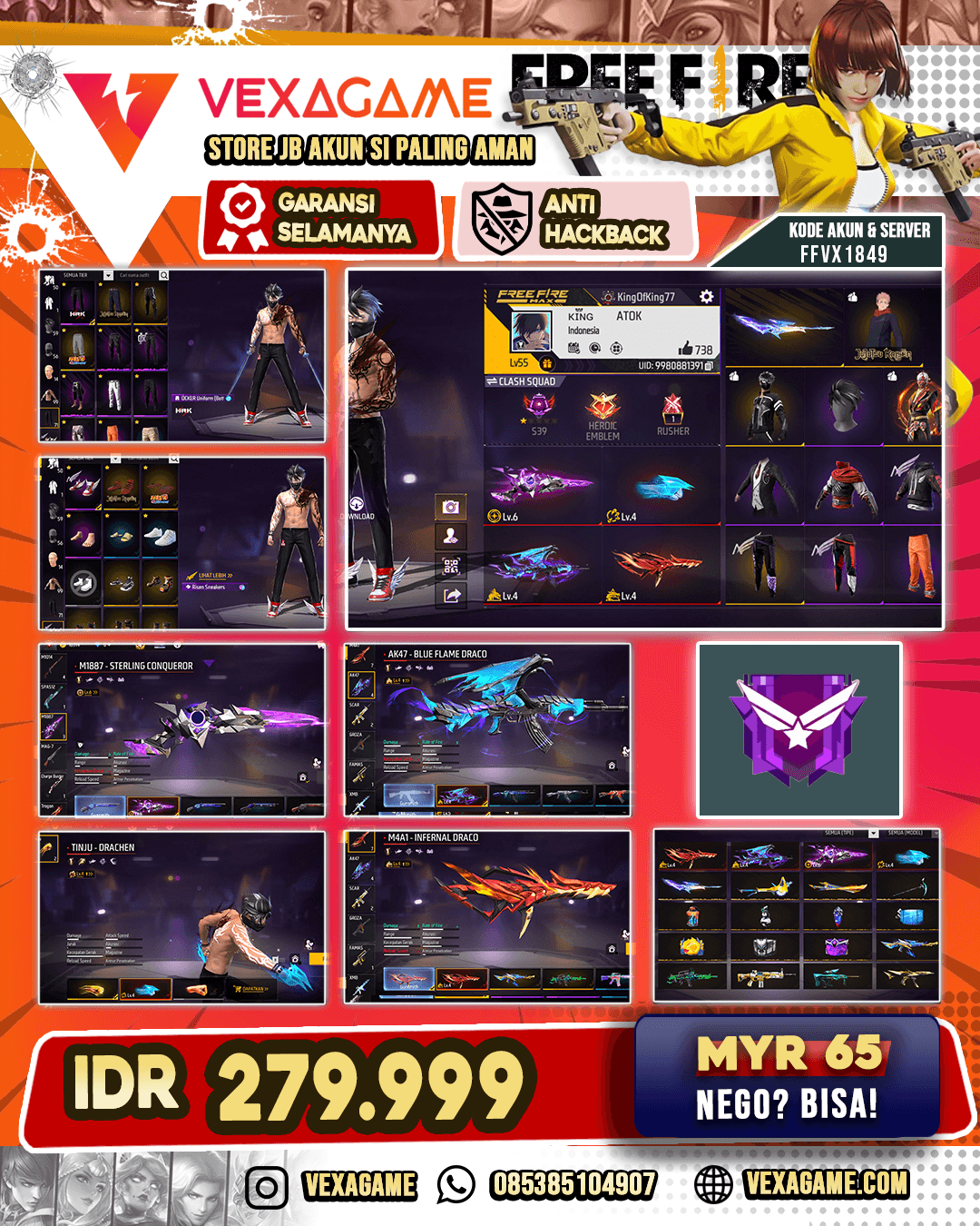 4 EVO | 2 OTW MAX | 2 OTW Gemuk | SG 3 Rasa | Vault OTW 100 | Bundle JJK | Jordan X Nyeker | C-Angel Cewek Ungu & Merah | Vault OTW 100