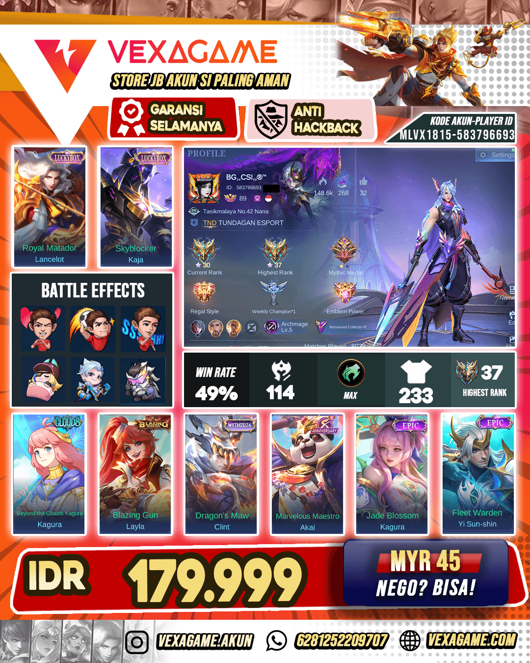Lancelot Luckybox  X Kaja Luckybox