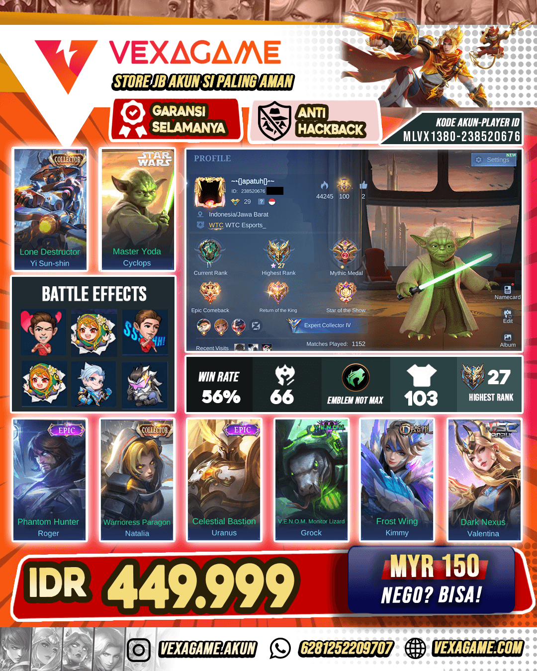 FLASG SALE !!! Cyclop Starwars | Yi Shun Shin Collector
