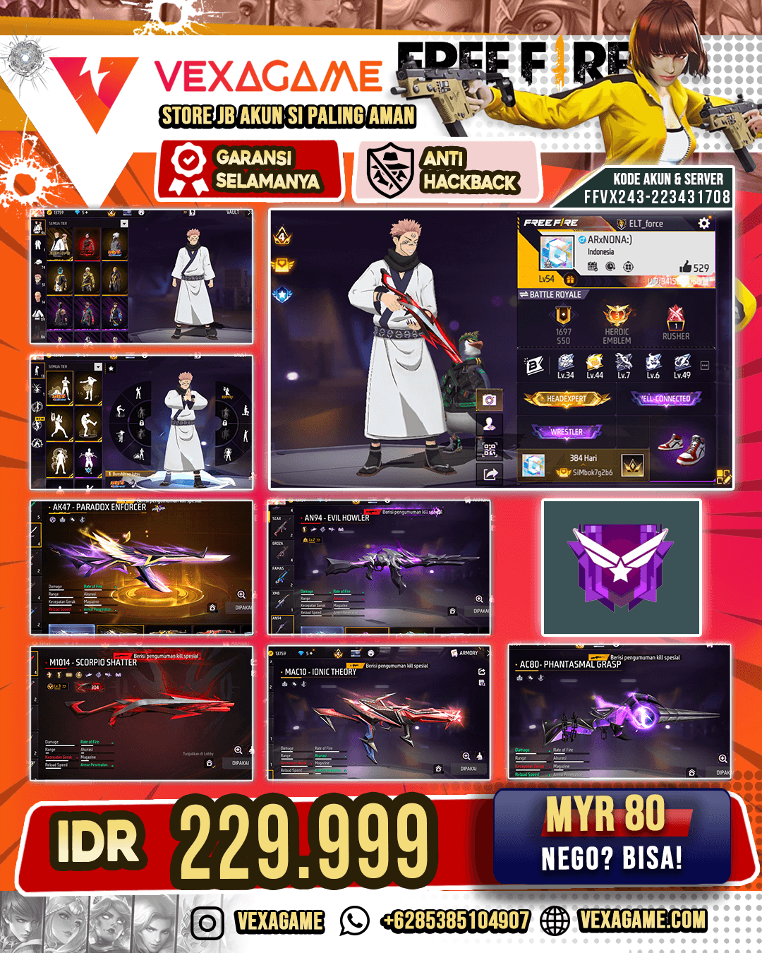 2 EVO Gun Bundle Scorpio | Bundle Sukuna
