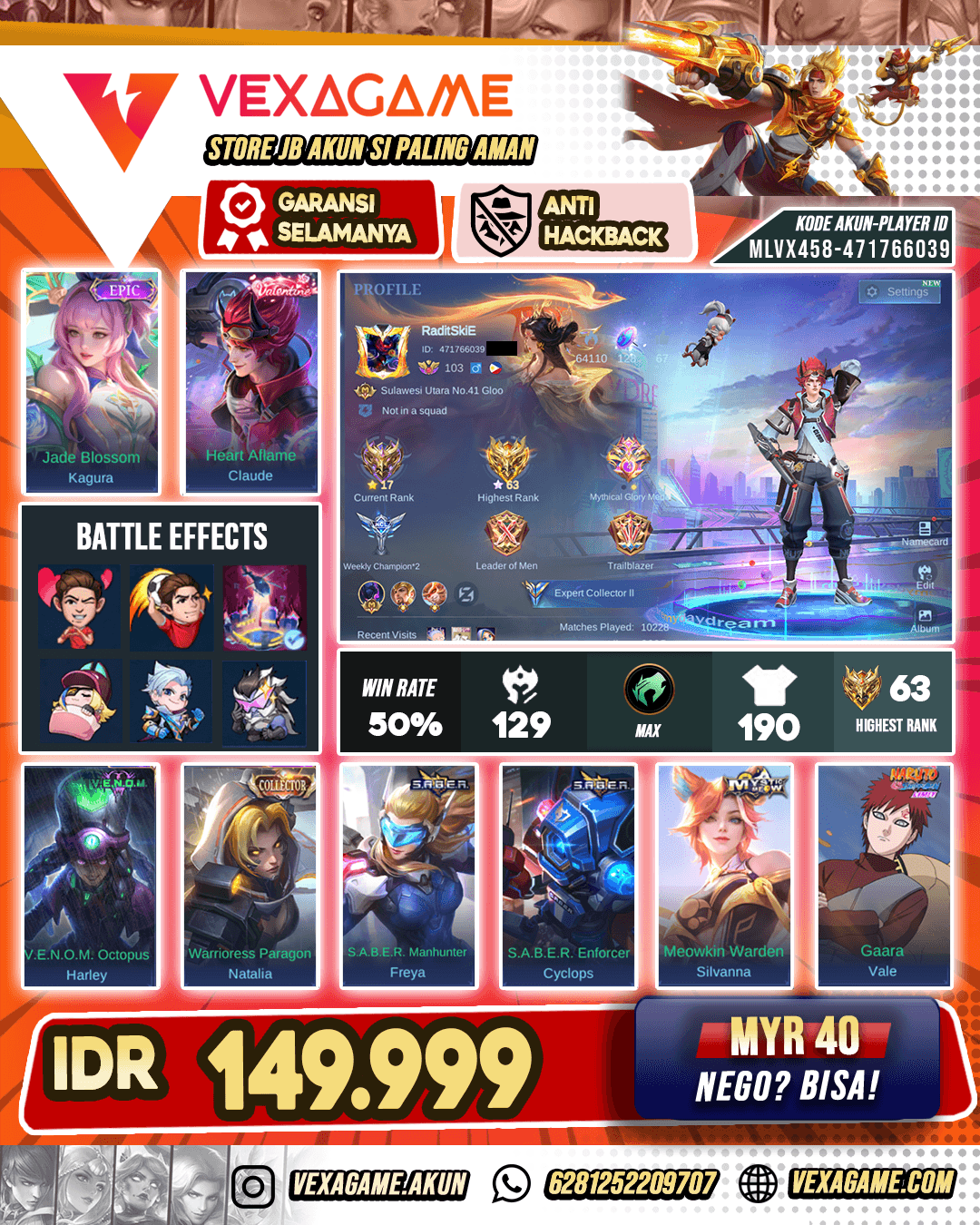 Claude Valentine Murah