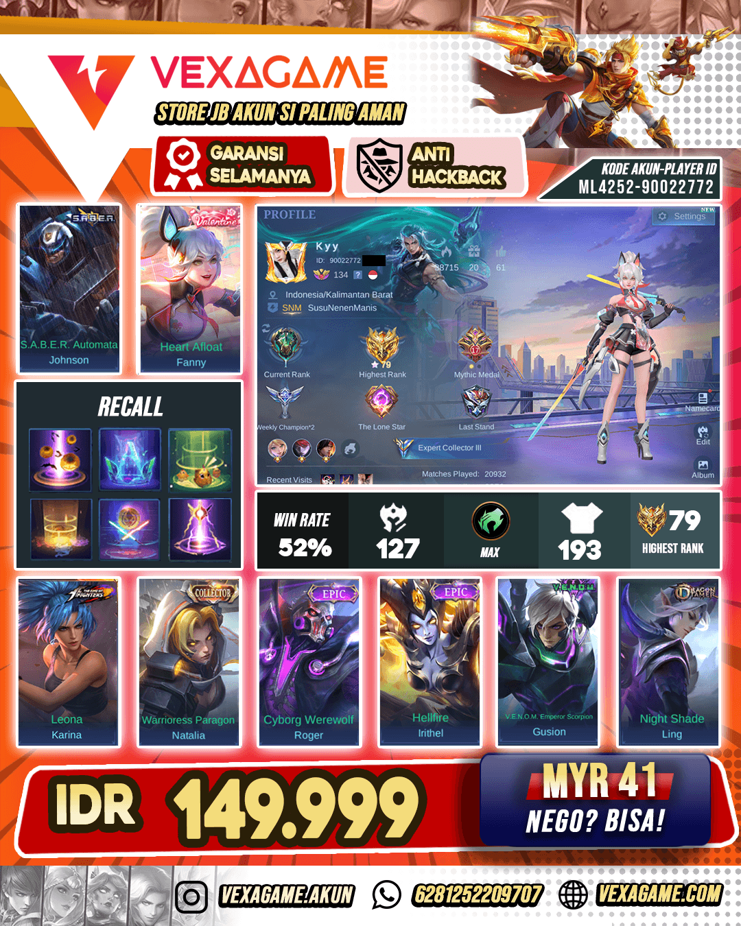 Fanny Valentine Murah