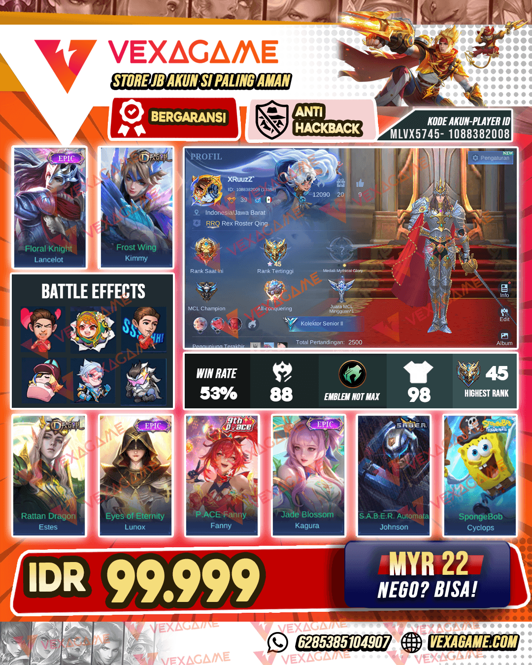 Lancelot Epic | Kimmy Dragon Timer