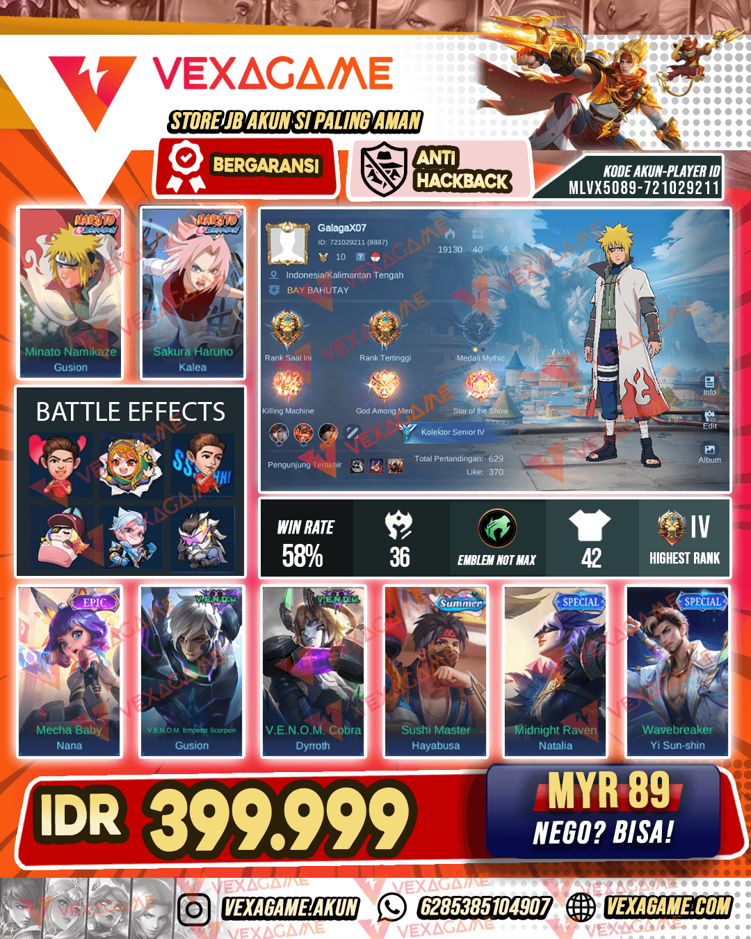 Gusion Minato X Kalea Sakura