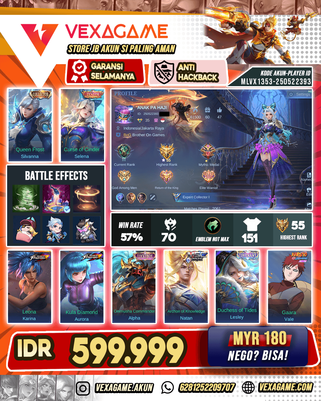 Selena Zenith | Silvana CC | Aurora KOF
