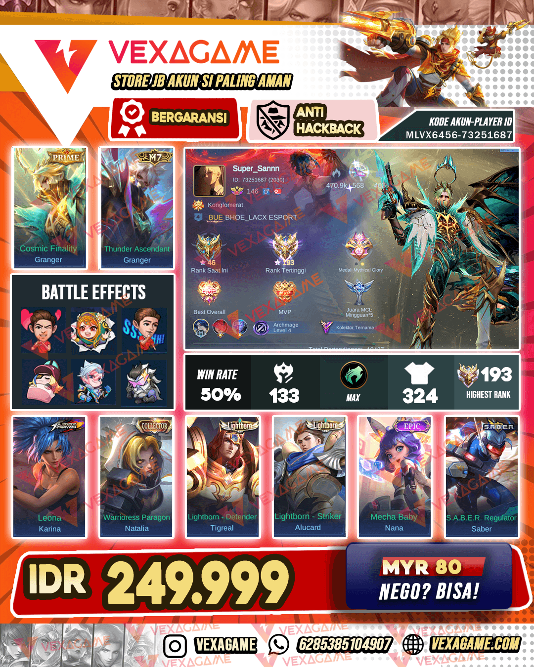 Granger Prime X Claude M6 | Emblem MAX & Hero MAX