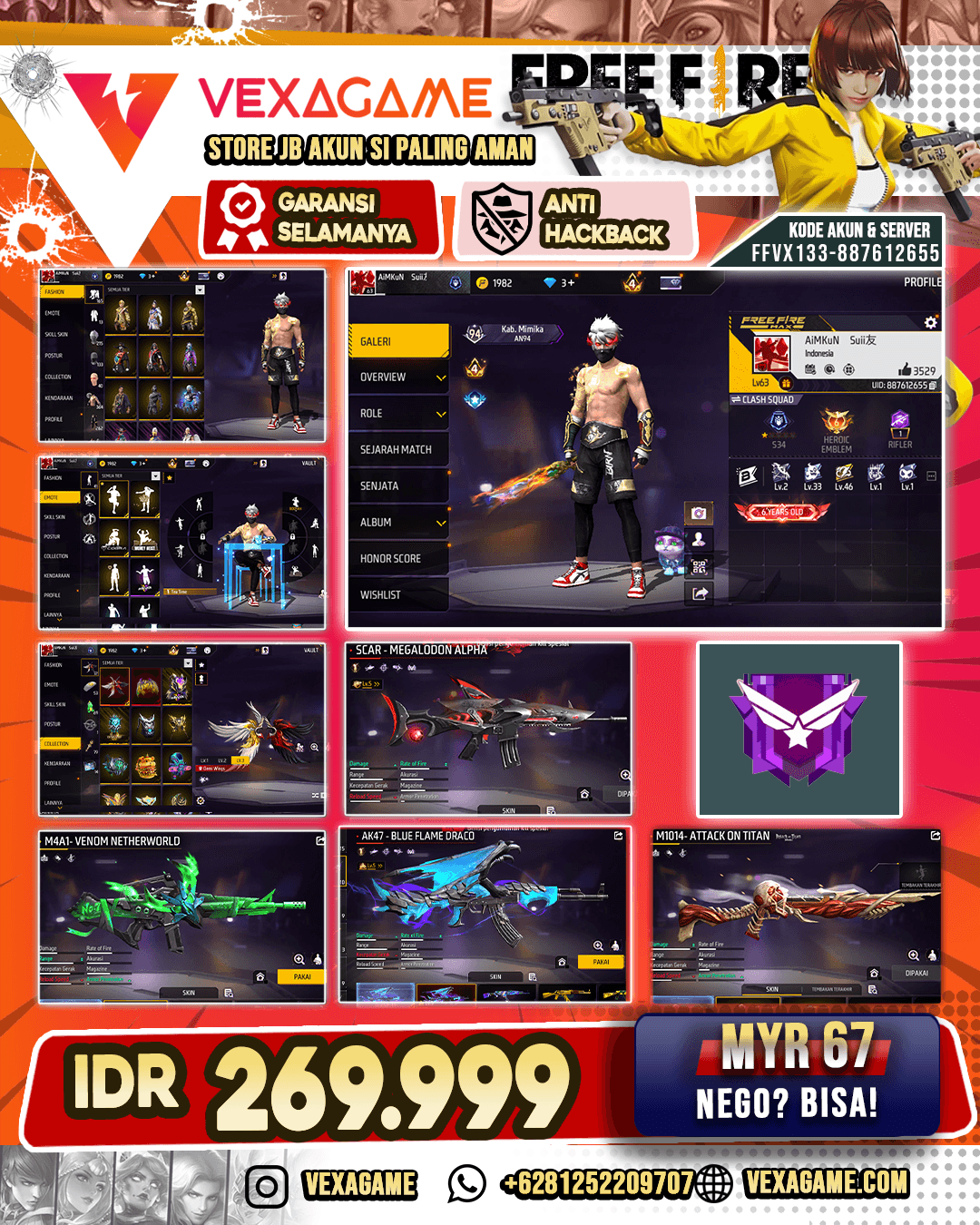 SG AOT | SG Terompet | Blue Flame Draco LV 5 | Scar Megalodon LV 5