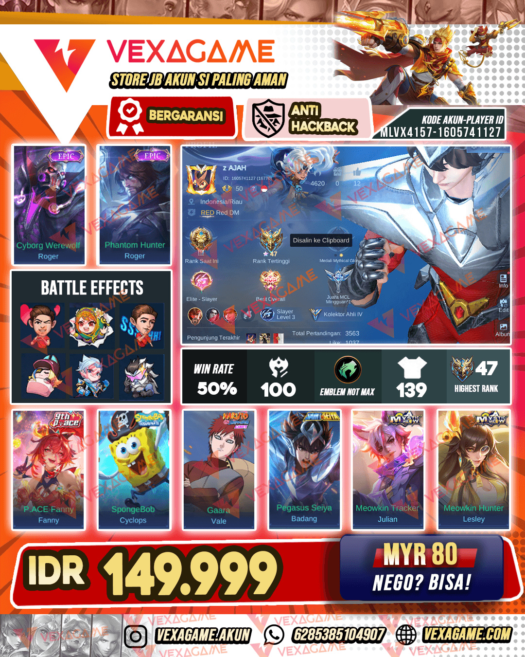 Badang Saint Seiya Silver | Emblem MAX