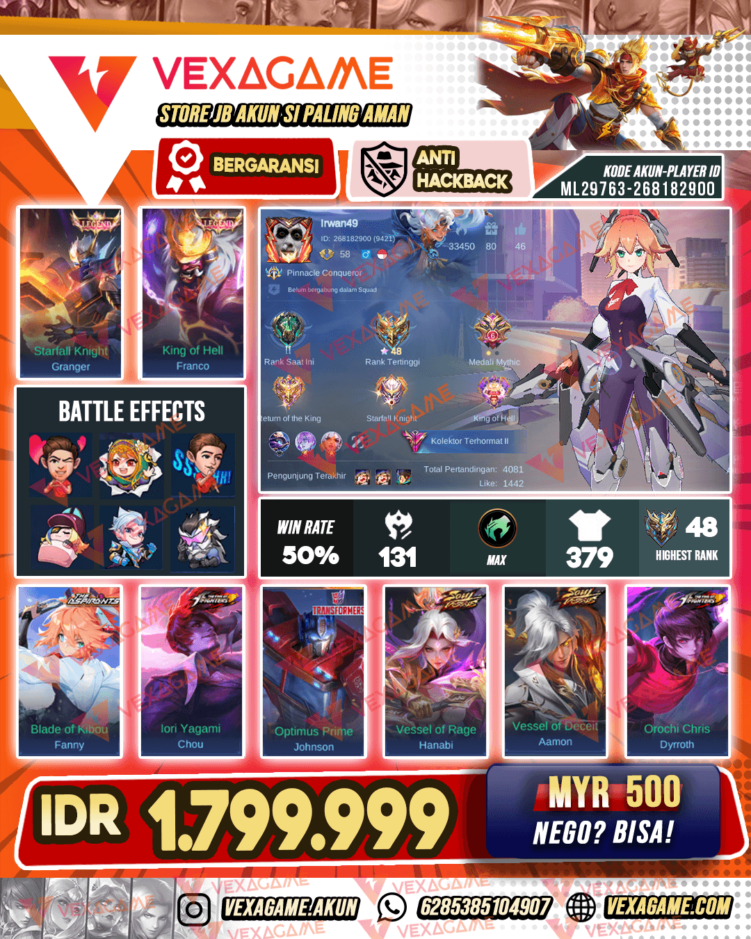 Fanny Asphirant | 2 Soul Vessel | 2 Legend | 2 KOF | 2 Transformer